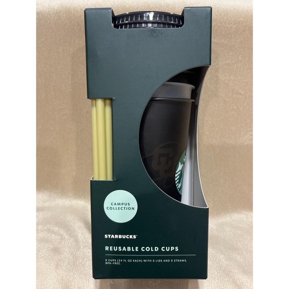 Starbucks Colorado Buffaloes Reusable Cold Cups Set (24 oz)